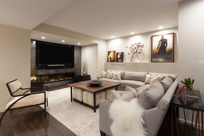 Basement Goes From Basic To Modern and Classy